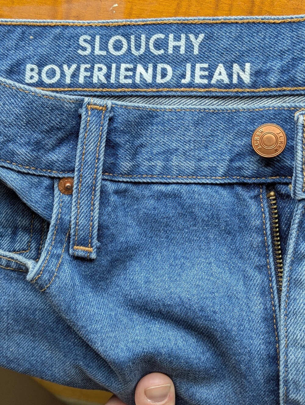 J.Crew Slouchy Boyfriend Jeans Size 31 Medium Wash Blue Denim - Picture 3 of 7